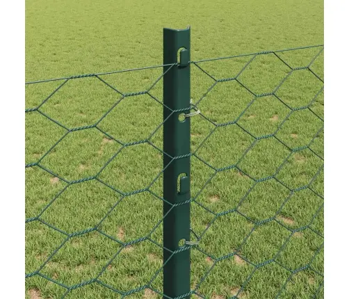 Tvora Su Stulpais Žalia 1,2 X 100 M Plienas Ir Pvc