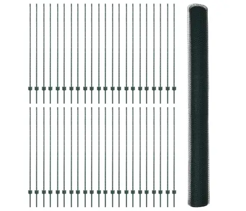 Tvora Su Stulpais Žalia 1.5 X 100 M Plienas