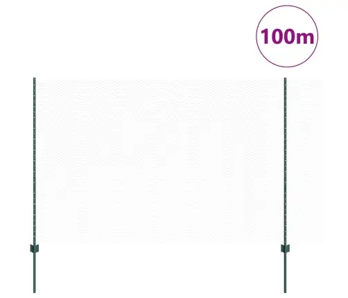 Tvora Su Stulpais Žalia 1.5 X 100 M Plienas