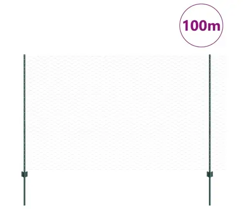 Žogu Stabi 11 Gab U-Kanāls Zaļā 160 Cm Tērauda Vidaxl