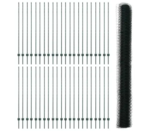 Tvora Ir Stulpas Žalia 1,6 X 100 M Plienas