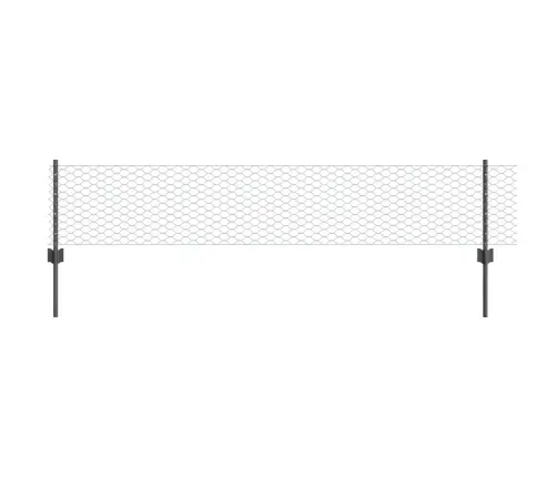 Tvora Ir Stulpas Pilka 0,4 X 10 M Plienas