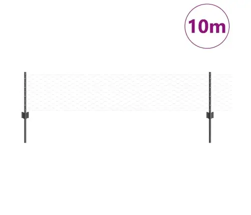 Tvora Ir Stulpas Pilka 0,4 X 10 M Plienas
