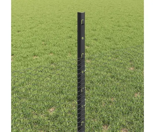 Žogu Stabi 5 Gab. U-Veida Pelēki 60 Cm Tērauds Vidaxl