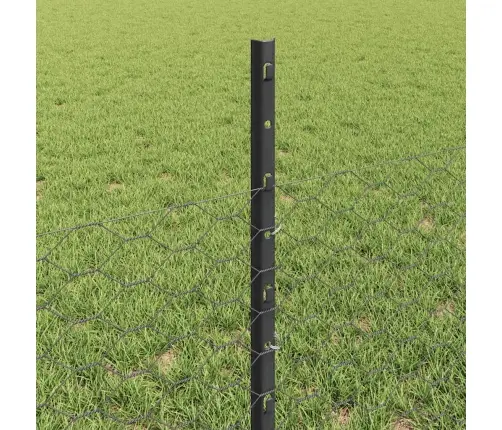 Tvora Su Stulpais Pilka 0.5 X 10 M Plienas