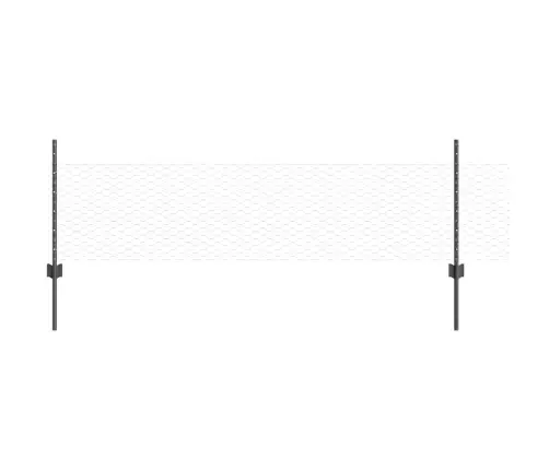 Tvora Su Stulpais Pilka 0.5 X 10 M Plienas