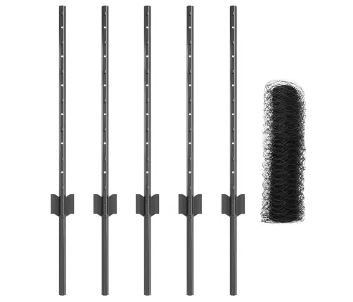 Žoga Stabi 5 Gb U-Kanāls Pelēks 60 Cm Tērauds Vidaxl