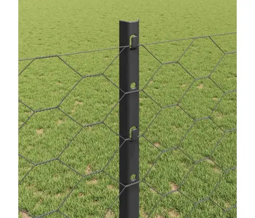 Žogu Stabi 10 Gabali U-Kanāls Pelēki 120 Cm Tērauds Vidaxl