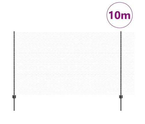 Žoga Stabi 10 Gab U-Kanāls Pelēks 140 Cm Tērauds Vidaxl
