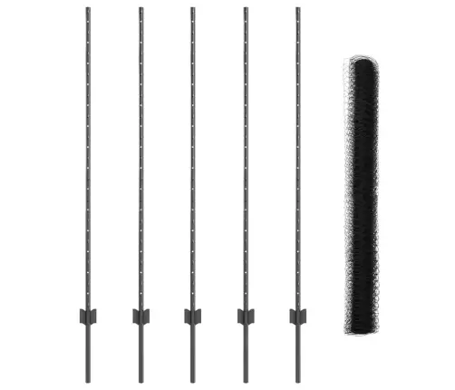 Žogu Stabi 10 Gab. Pelēks 140 Cm Tērauds Vidaxl