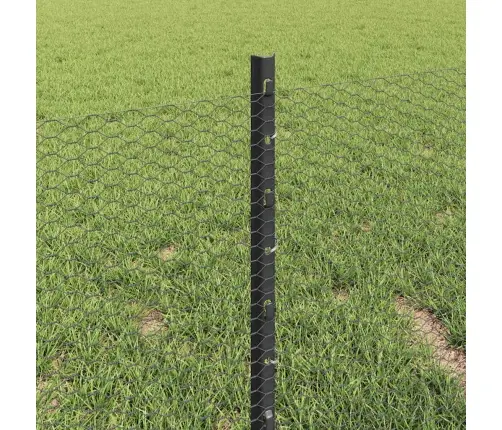 Žoga Stabi 11 Gab. U Veida Pelēki 40 Cm Tērauda Vidaxl