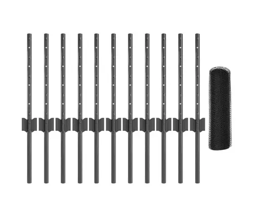 Žoga Stabi 11 Gab. U Veida Pelēki 40 Cm Tērauda Vidaxl