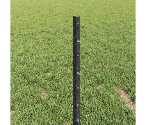 Žogu Stabi 11 Gab U-Kanāls Pelēks 40 Cm Tērauds Vidaxl