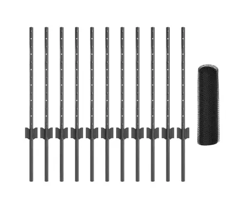 Tvora Ir Stulpas Pilka 0,5 X 25 M Plienas