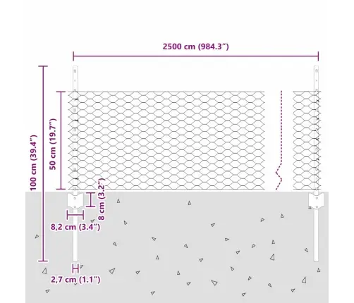Dārza Žogu Komplekts 2 Gabali Pelēks Metāls Liels Paplašināms Vidaxl