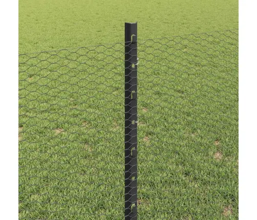 Žoga Stabi 11 Gab. U Kanāla Pelēks 80 Cm Tērauds Vidaxl