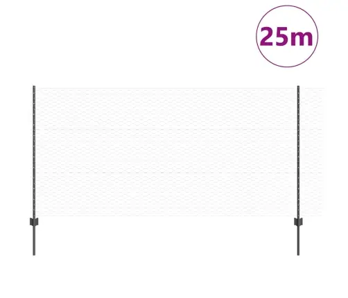 Metāla Dārza Žogu Komplekts Komplekts Ar 2 Pelēks, Melns Metāls Vidaxl