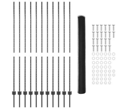Žoga Stabi 22 Gab U-Kanalizācijā Pelēks 160 Cm Tērauds Vidaxl