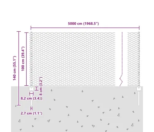 Aed Koos Postidega Hall 1 X 50 M Teras