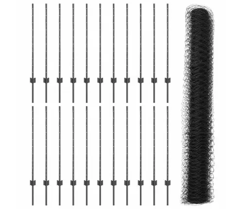 Žoga Stabi 22 Gab U-Kanāls Pelēks 100 Cm Tērauds Vidaxl