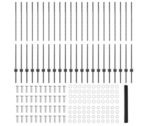Žoga Stabi 22 Gab U-Kanāls Pelēks 140 Cm Tērauds Vidaxl
