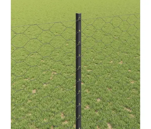 Žoga Stabi 22 Gab. U-Kanāls Pelēks 140 Cm Tērauda Vidaxl