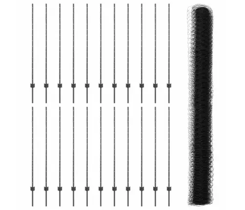 Žoga Stabi 22 Gab. U-Kanāls Pelēks 140 Cm Tērauda Vidaxl