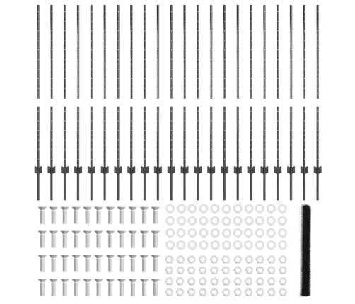 Žoga Stabi 22 Gab. U-Kanāls Pelēks 140 Cm Tērauda Vidaxl