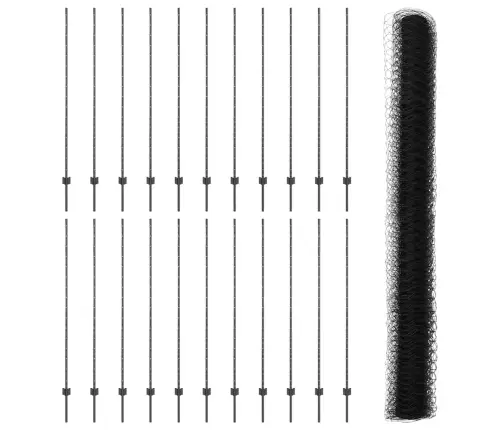 Žoga Stabi 22 Gab U-Kanāls Pelēks 150 Cm Tērauds Vidaxl