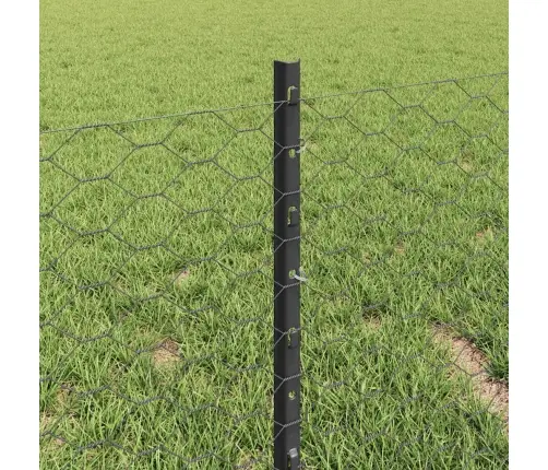 Žogu Stabi 11 Gab. U-Kanāls Pelēks 40 Cm Tērauds Vidaxl