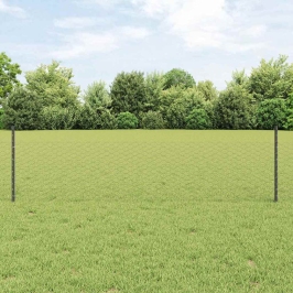 Žogs Ar Stabiem. Pelēka 0.5 X 100 M Tērauds Vidaxl