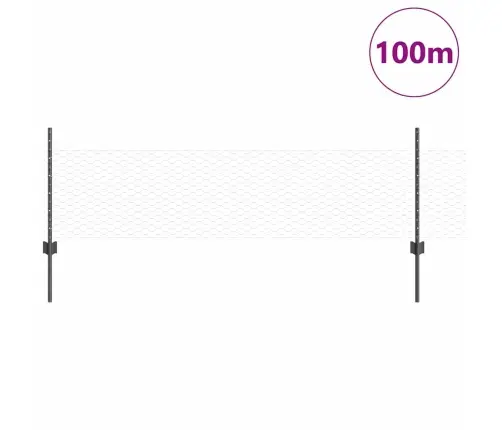 Žoga Stabi 11 Gab. U-Kanāls Pelēks 60 Cm Tērauds Vidaxl