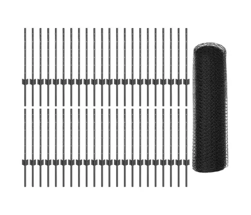 Žoga Stabi 11 Gab U-Kanāla Pelēks 60 Cm Tērauds Vidaxl