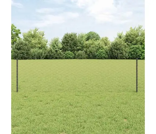 Tvora Su Stulpais Pilka 0,6 X 100 M Plienas Ir Pvc