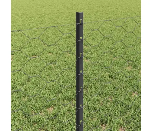 Tvora Su Stulpais Pilka 0,6 X 100 M Plienas Ir Pvc