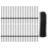 Tvora Su Stulpais Pilka 0,6 X 100 M Plienas Ir Pvc