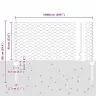 Tvora Su Stulpais Pilka 0,6 X 100 M Plienas Ir Pvc