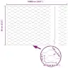 Tvora Su Stulpais Pilka 0,6 X 100 M Plienas Ir Pvc