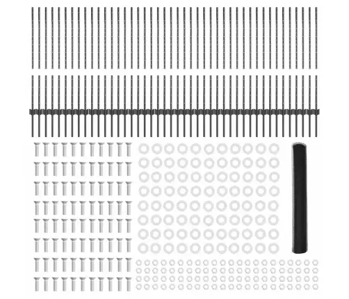 Žoga Stabi 22 Gabali U-Kanāls Pelēks 100 Cm Tērauds Vidaxl