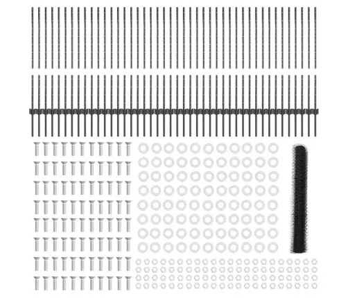Žoga Stabi 22 Gab U Kanāls Pelēks 100 Cm Tērauds Vidaxl