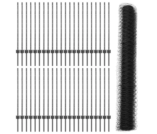 Žoga Stabi 22 Gab. U-Kanāls Pelēks 100 Cm Tērauds Vidaxl