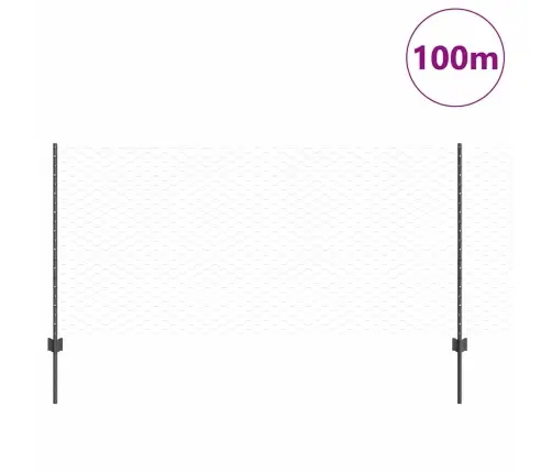 Žoga Stabi 22 Gab. U-Kanāls Pelēks 100 Cm Tērauds Vidaxl