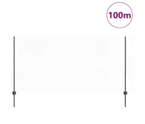 Tvora Su Stulpais Pilka 1,2 X 100 M Plienas Ir Pvc