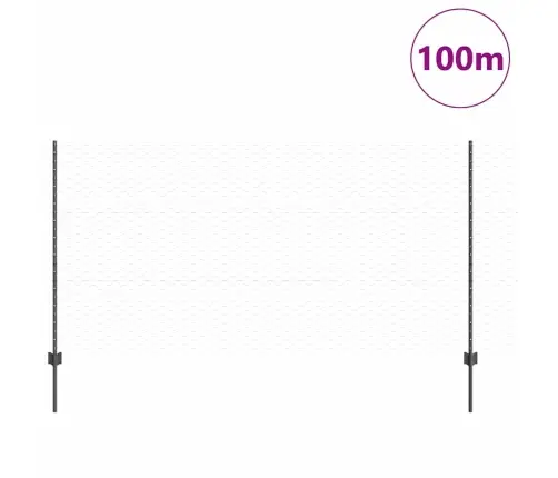 Žoga Posti 22 Gab U-Veida Pelēks 120 Cm Tērauds Vidaxl