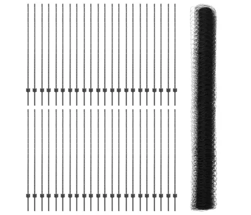 Žogu Stabi 22 Gb U-Kanāls Pelēks 150 Cm Tērauds Vidaxl