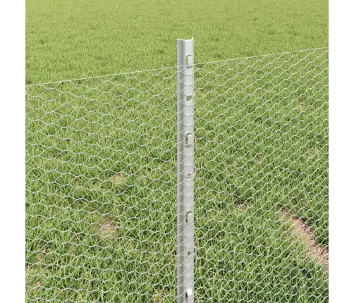 Vidaxl Žoga Stabi 5 Gab U-Kanāls 40 Cm Cinkots Tērauds