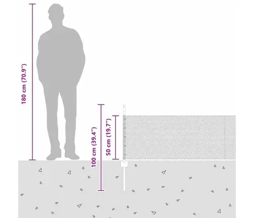 Žoga Stabi 5 Gab U-Kanāla 60 Cm Galvanizēts Tērauds Vidaxl