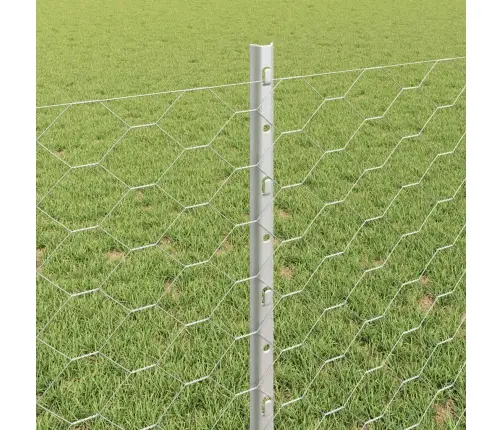 Tvora Su Stulpais Sidabro 0.8 X 10 M Plienas