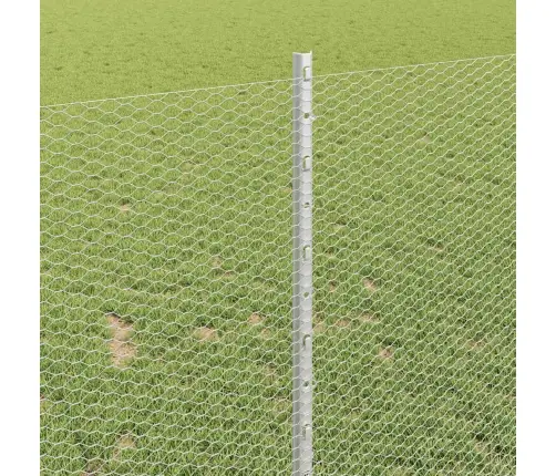 Žoga Stabi 10 Gabali U-Kanāla 100 Cm Cinkots Tērauds Vidaxl