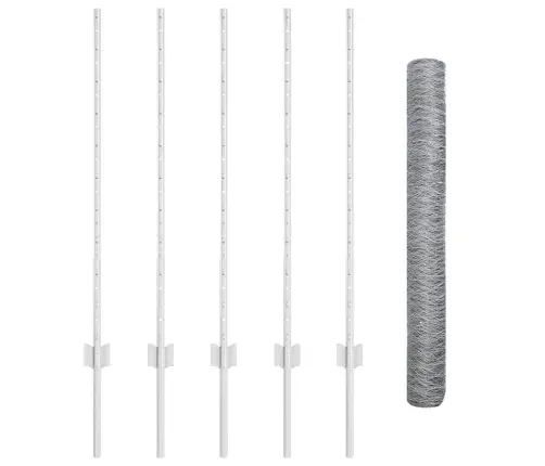 Žoga Stabi 10 Gab U-Kanāls 100 Cm Cinkots Tērauds Vidaxl